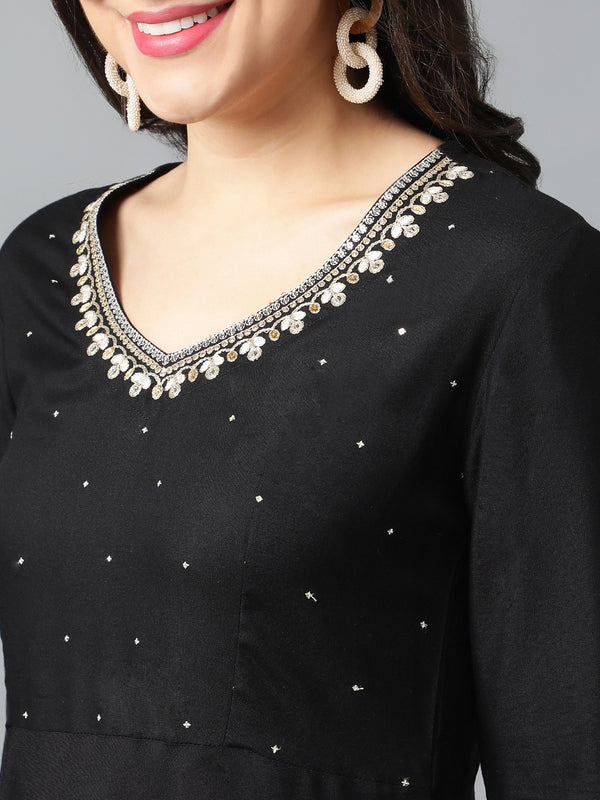 Khushal K Women Regular Gotta Patti Kurta Sets