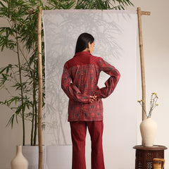 Khushal K Women Co-Ords set - Maroon