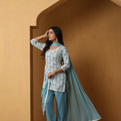 Khushal K Women Paisley Printed Regular Kurta set