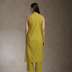 Khushal K Women Geometric Printed Cotton Kurta set