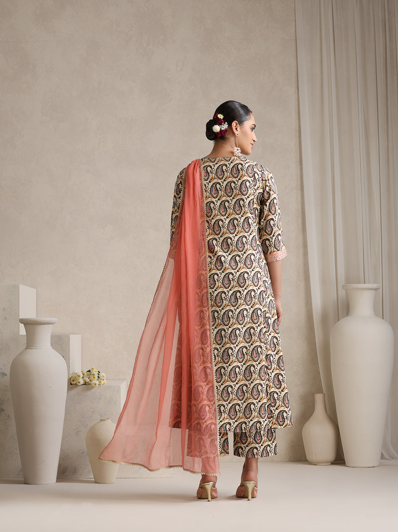 Khushal K Floral Printed  Anarkali Kurta set