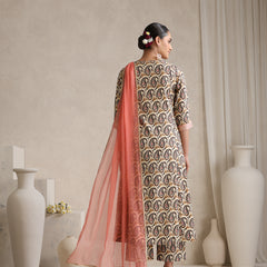 Khushal K Floral Printed  Anarkali Kurta set