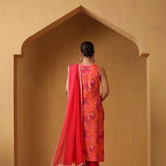 Khushal K Women Ethnic Motifs Printed Cotton Kurta set