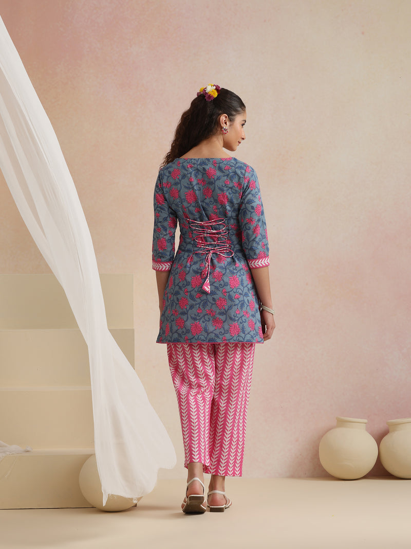Khushal K Women Co-Ords Set - Blue