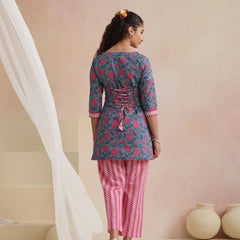 Khushal K Women Co-Ords Set - Blue