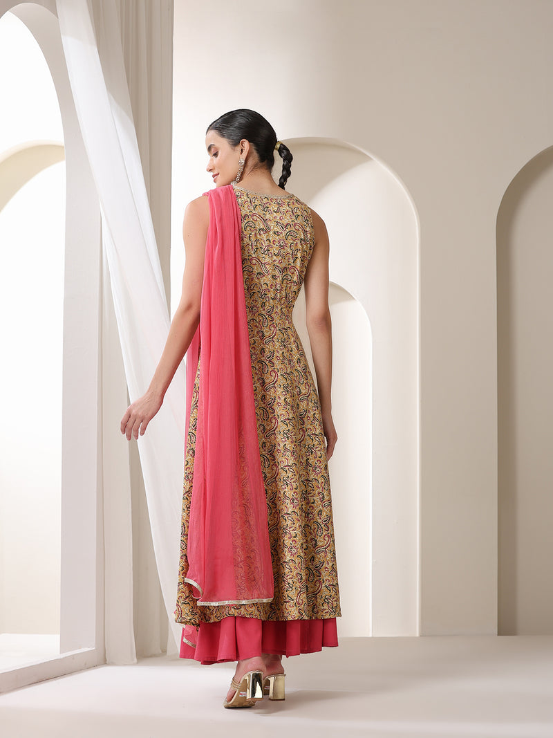 Khushal K Women Ethnic Printed Regular Kurta set