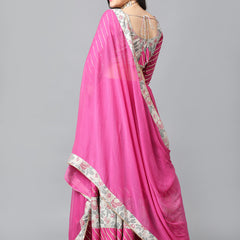 Floral Printed Gotta Patti Ready To Wear Lehenga & Blouse With Dupatta