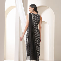 Women Floral Printed Regular Pure Cotton Kurta with Palazzos & With Dupatta