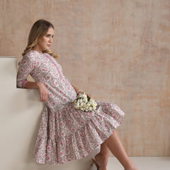 Women Ethnic Motifs Printed A-Line Dress