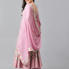 Women Floral Printed Regular Kurta with Palazzos & With Dupatta