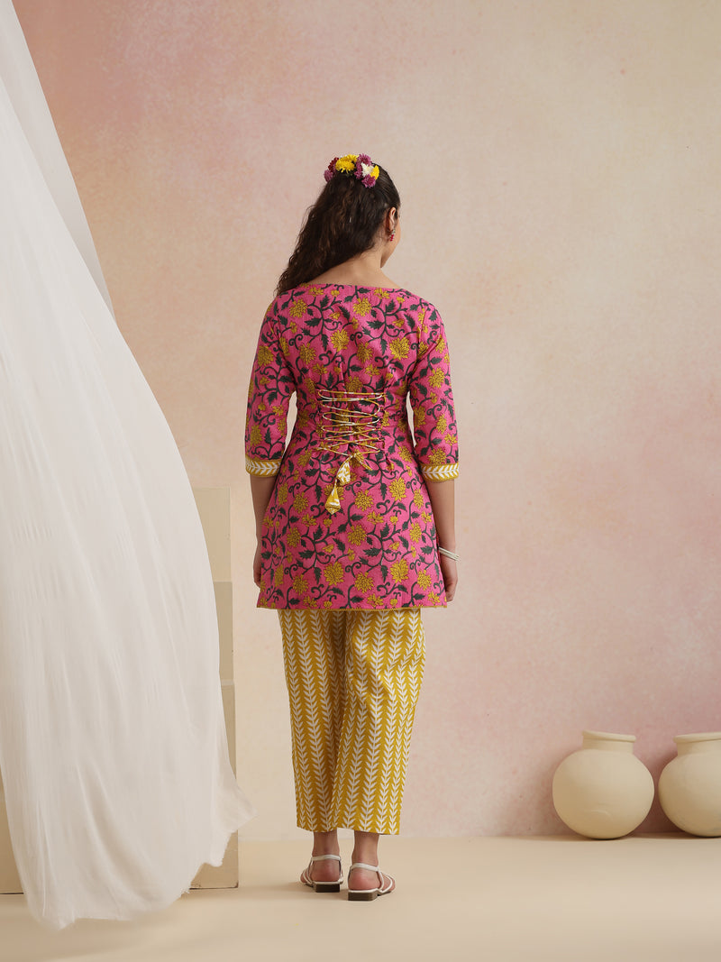 Khushal K Women Co-Ords Set - Pink