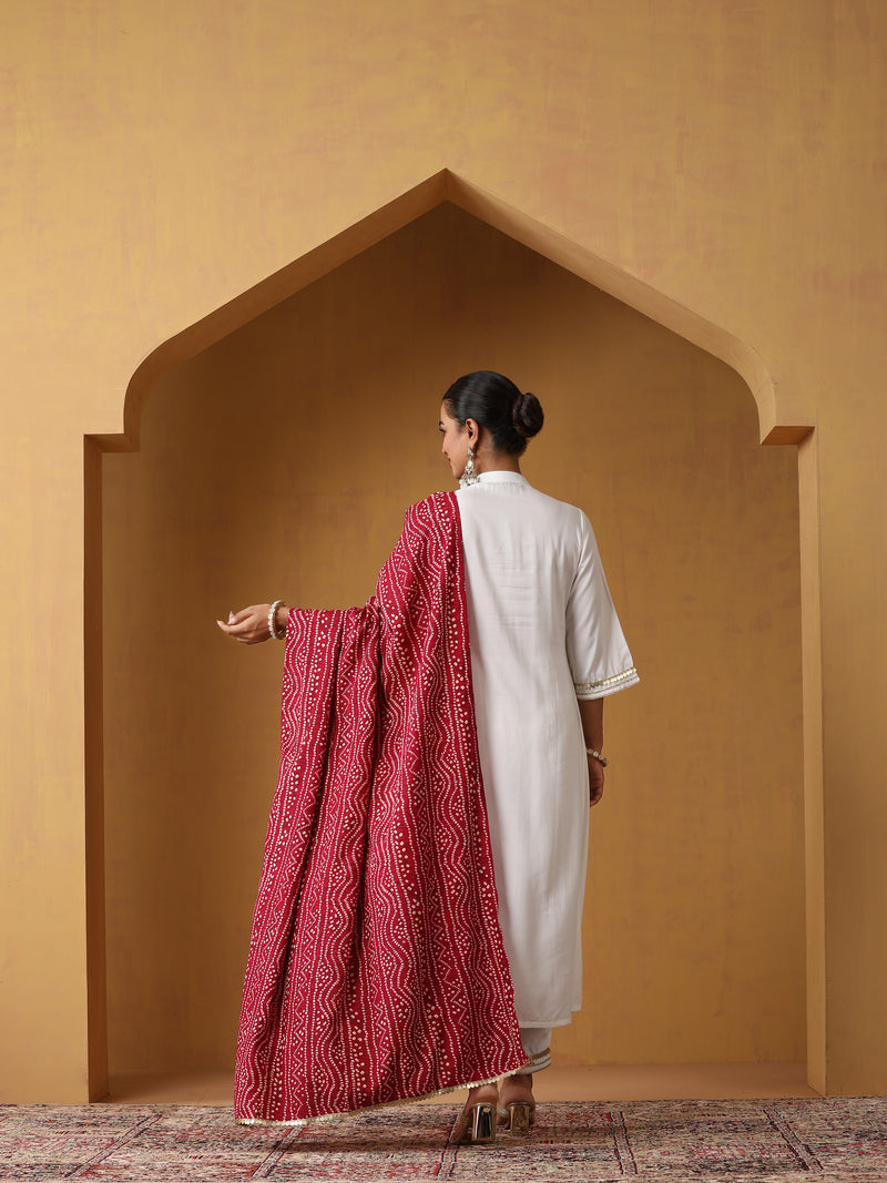Khushal K Women Ethnic Motifs Embroidered Regular Kurta set