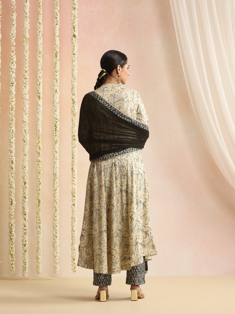 Women Ethnic Motifs Printed Regular Kurta with Trousers & Dupatta