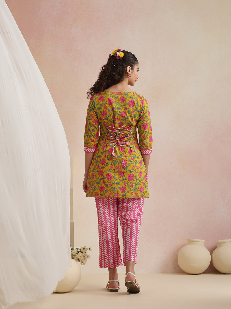 Khushal K Women Co-Ords Set - Yellow