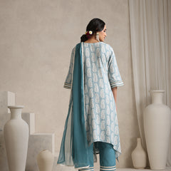 Khushal K Women Paisley Printed A-Line Kurta set