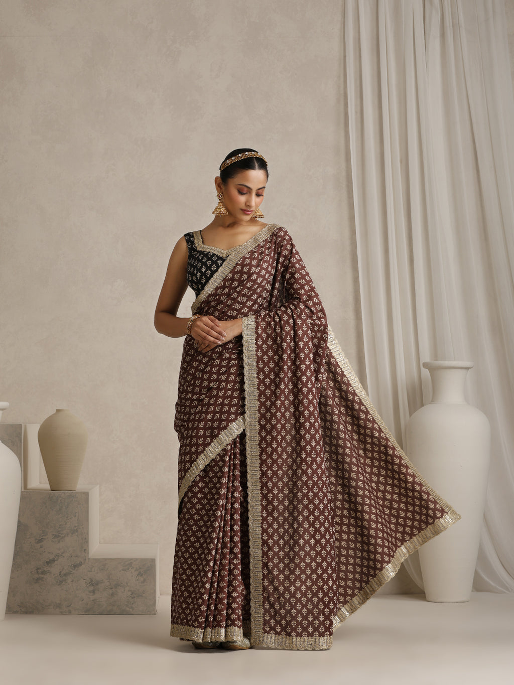 Ethnic Motifs Pure Cotton Fashion Saree