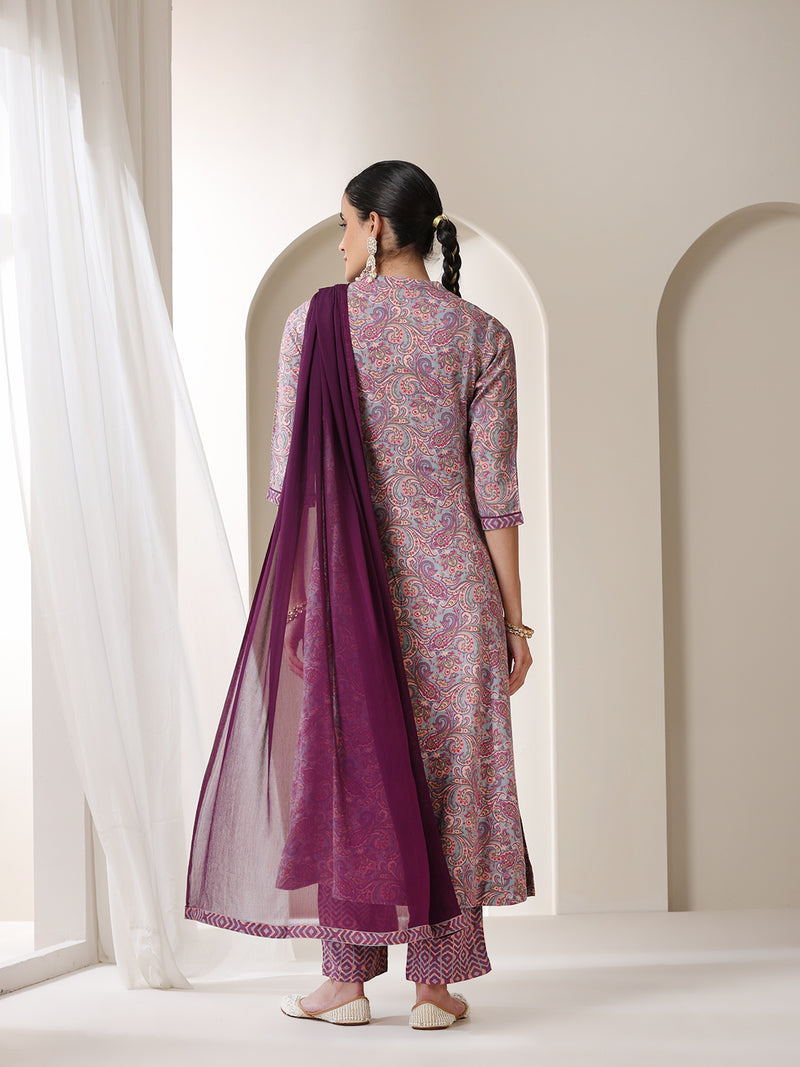 Khushal K Women Paisley Printed  Kurta set
