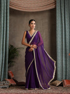 Poly Chiffon Fashion Saree