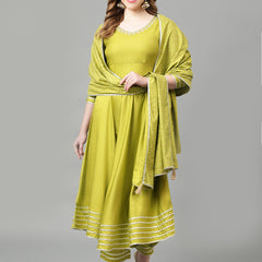 Khushal K Women Regular Gotta Patti Kurta Sets