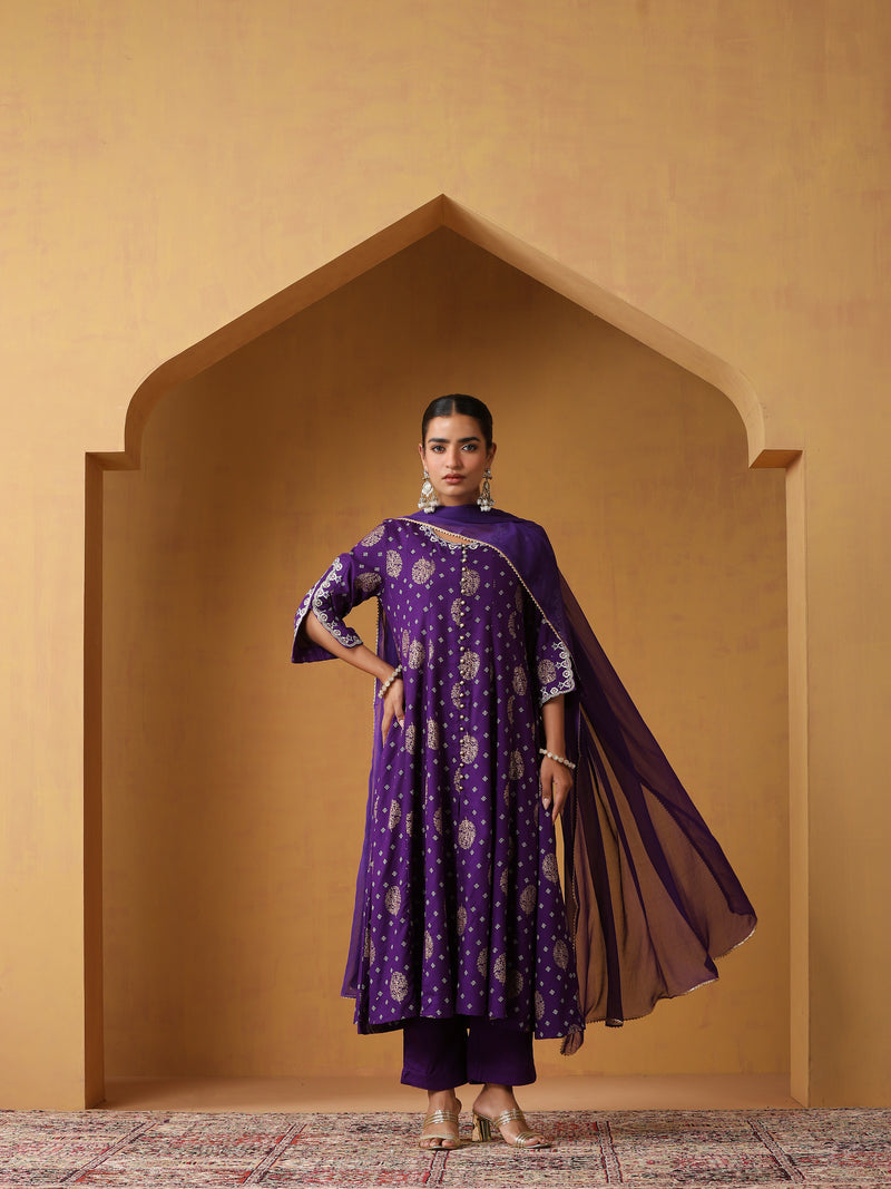 Khushal K Women Ethnic Motifs Printed Kurta set
