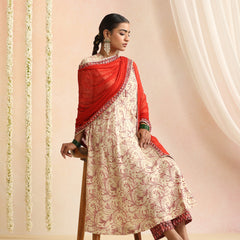 Women Floral Printed Regular Kurta With Trousers & Dupatta