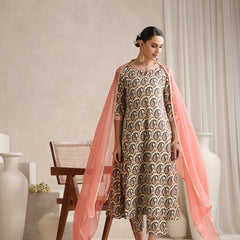 Khushal K Floral Printed  Anarkali Kurta set