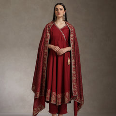 Khushal K Women Solid Anarkali Kurta set