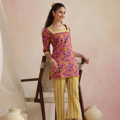 Khushal K Women Co-Ords Set - Pink