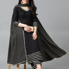 Khushal K Women Regular Gotta Patti Kurta Sets