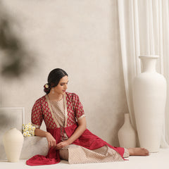 Traditional Jacket Style Cord Set with Printed Inner & Trouser