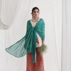 Floral Printed V-Neck Pure Cotton Kurti with Palazzos & Dupatta