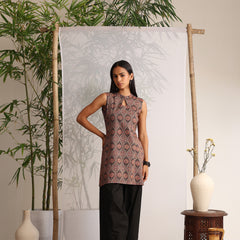 Khushal K Women Cotton kurti With Farshi Salwar - Black