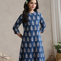 Indigo Bloom Cord Set