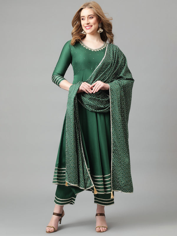 Khushal K Women Regular Gotta Patti Kurta Sets
