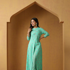 Khushal K Women Ethnic Motifs Printed Cotton Kurta set