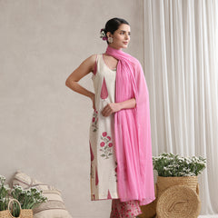Khushal K Women Floral Printed Regular Pure Cotton Kurta set