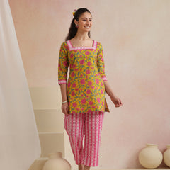 Khushal K Women Co-Ords Set - Yellow