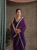 Poly Chiffon Fashion Saree