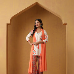 Khushal K Women Floral Printed Regular Pure Cotton Kurta set