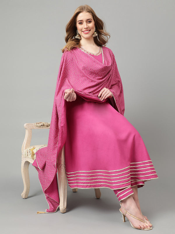 Khushal K Women Regular Gotta Patti Kurta Sets