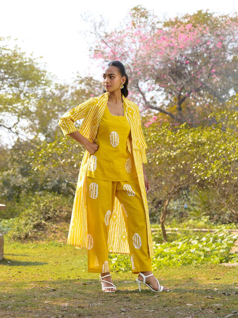 Khushal K Women Printed Pure Cotton Co-Ords set
