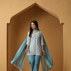 Khushal K Women Paisley Printed Regular Kurta set