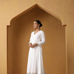 Khushal K Women Solid A-Line Kurta set