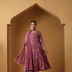 Khushal K Women Ethnic Motifs Embroidered Pure Cotton Kurta set