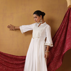 Khushal K Women Ethnic Motifs Embroidered Regular Kurta set