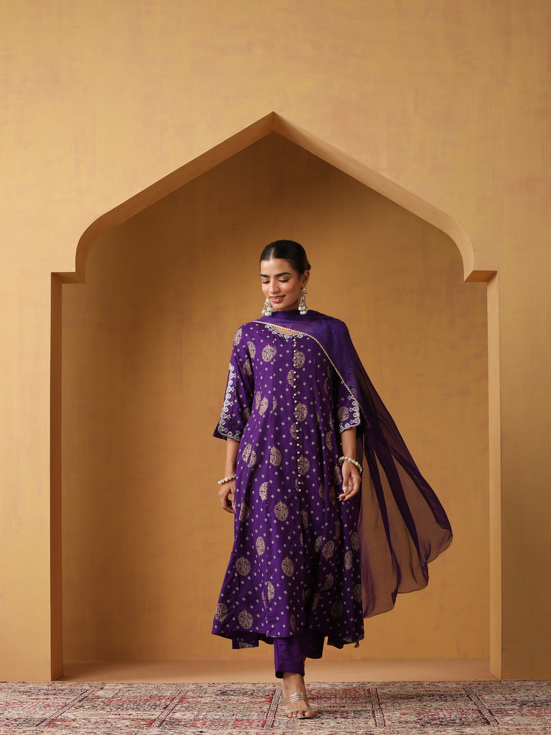 Khushal K Women Ethnic Motifs Printed Kurta set