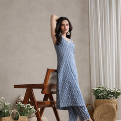 Khushal K Women Floral Printed Regular Pure Cotton Kurta set