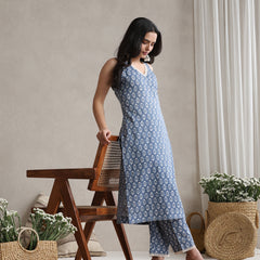 Khushal K Women Floral Printed Regular Pure Cotton Kurta set