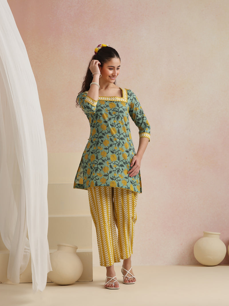 Khushal K Women Co-Ords Set - Green