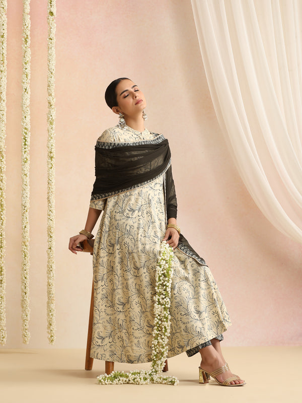 Women Ethnic Motifs Printed Regular Kurta with Trousers & Dupatta